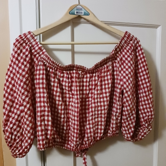 Forever 21 Long-sleeve Crop Top- Sz. Large - Picture 5 of 6